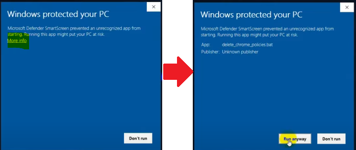 Microsoft Defender SmartScreen Hinweis beim Starten des Wolfeye-Setups